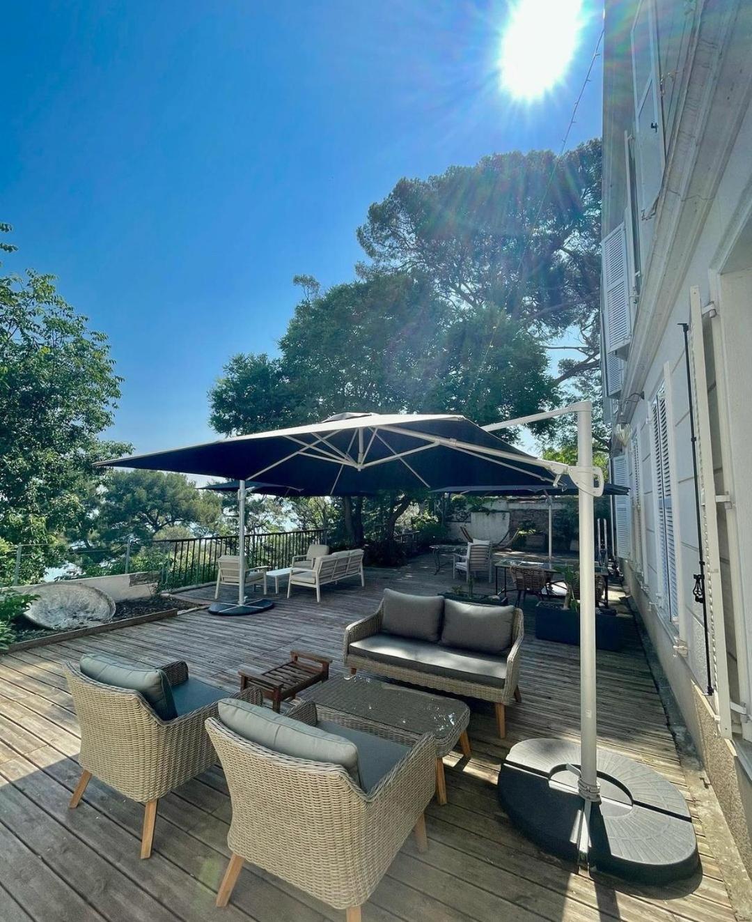 Villa-Chateau Les Terrasses - Tamaris, Plage Des Sablettes, Mer Au Bas De La Propriete Ла-Сейн-сюр-Мер Экстерьер фото
