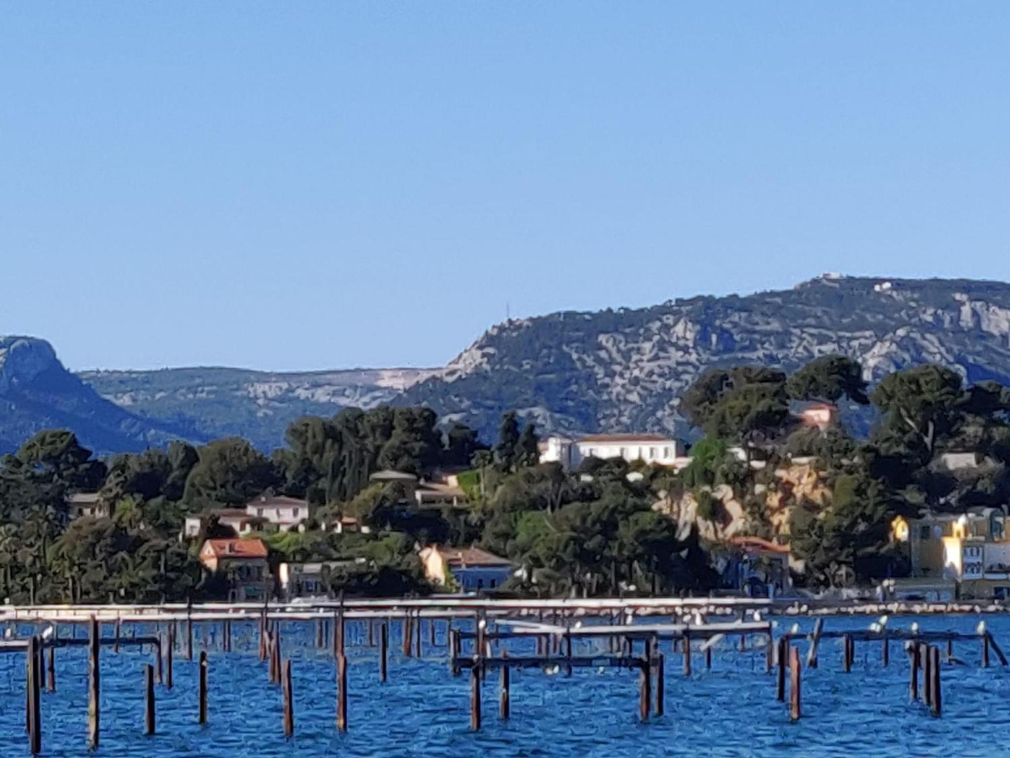 Villa-Chateau Les Terrasses - Tamaris, Plage Des Sablettes, Mer Au Bas De La Propriete Ла-Сейн-сюр-Мер Экстерьер фото