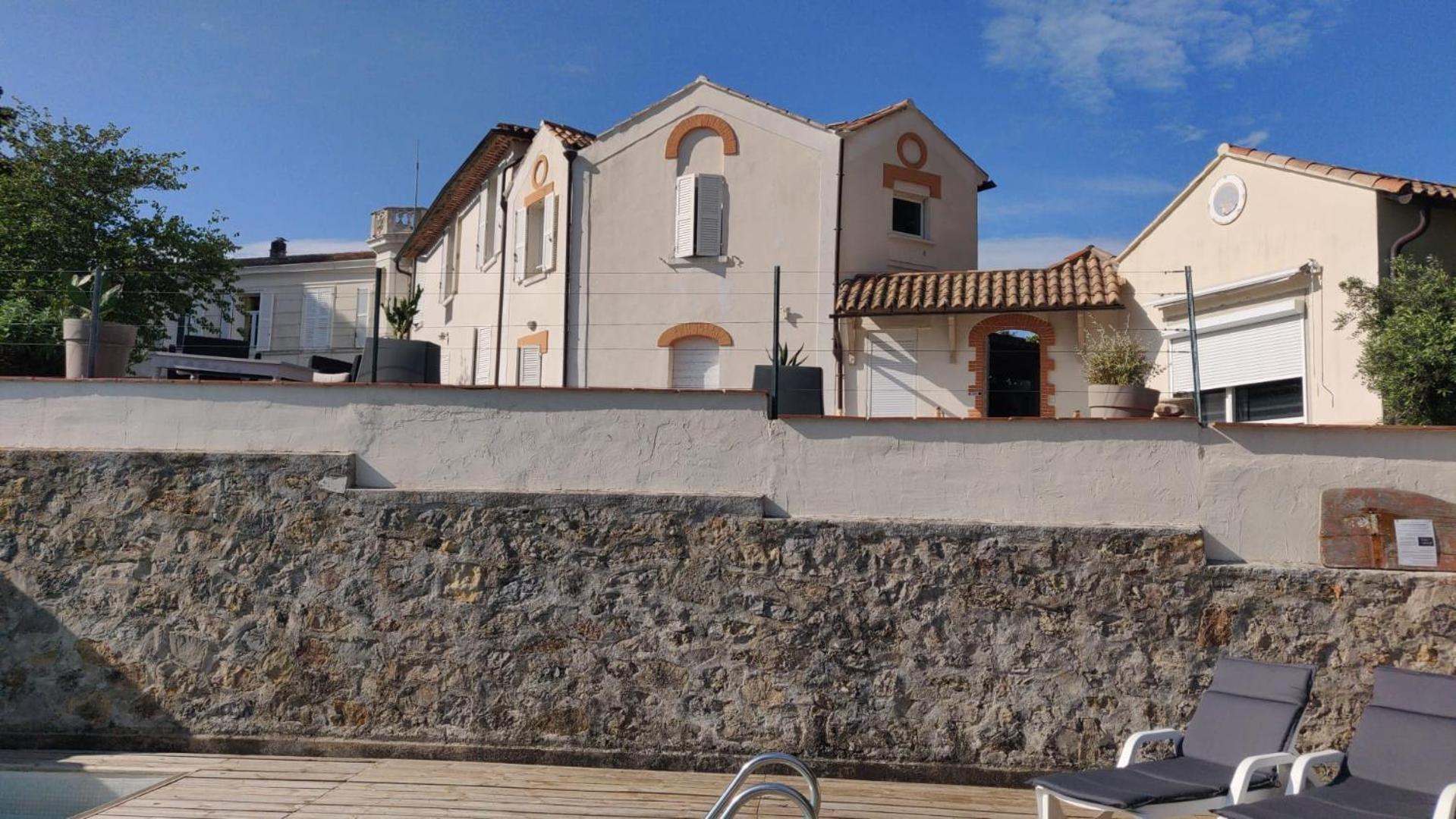 Villa-Chateau Les Terrasses - Tamaris, Plage Des Sablettes, Mer Au Bas De La Propriete Ла-Сейн-сюр-Мер Экстерьер фото