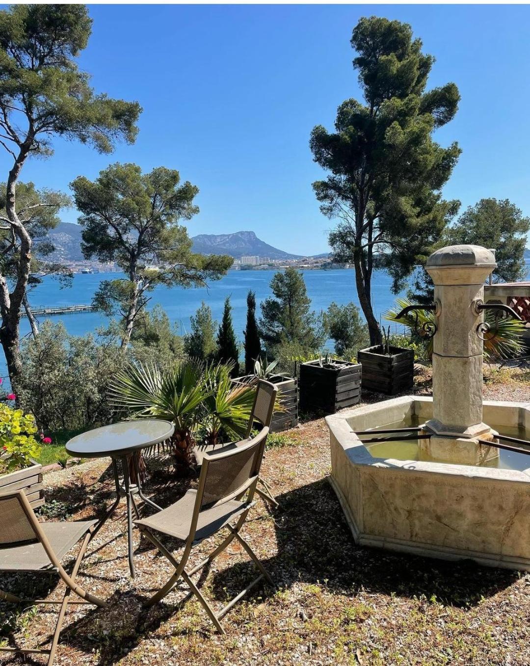 Villa-Chateau Les Terrasses - Tamaris, Plage Des Sablettes, Mer Au Bas De La Propriete Ла-Сейн-сюр-Мер Экстерьер фото