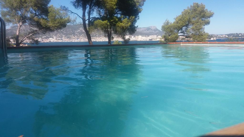 Villa-Chateau Les Terrasses - Tamaris, Plage Des Sablettes, Mer Au Bas De La Propriete Ла-Сейн-сюр-Мер Экстерьер фото