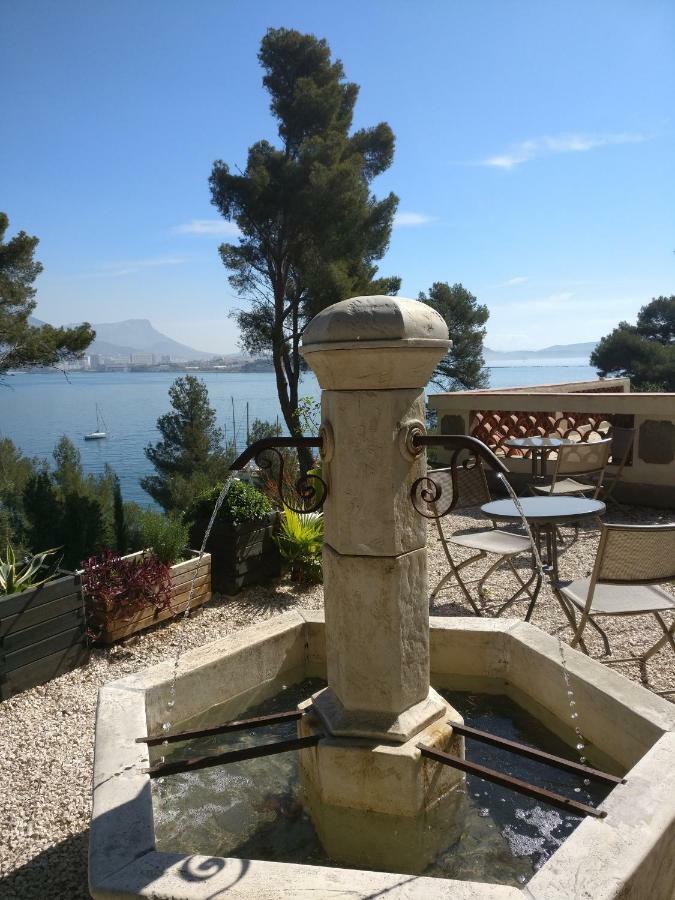 Villa-Chateau Les Terrasses - Tamaris, Plage Des Sablettes, Mer Au Bas De La Propriete Ла-Сейн-сюр-Мер Экстерьер фото